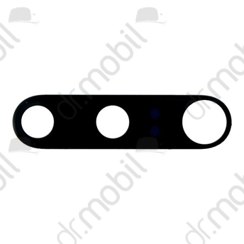 Kamera plexi Xiaomi Mi Note 10 fekete, ragasztóval